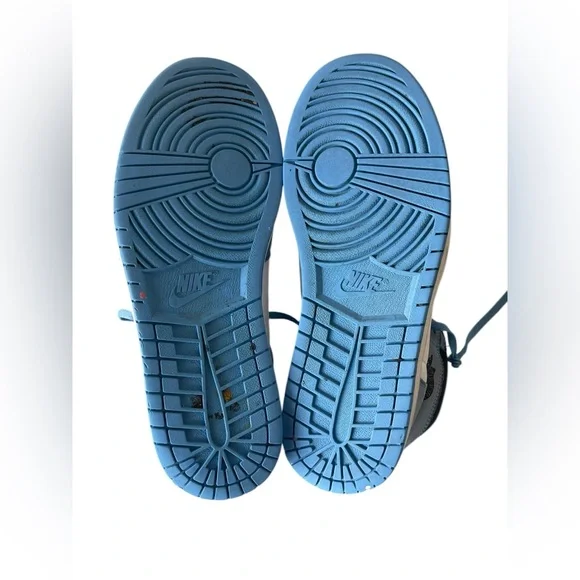 Size 12- Jordan 1 Retro OG High University Blue Black Leather (555088-134) - Picture 5 of 7